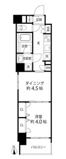 Duo Stage白金高輪【1階】の間取り