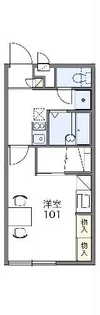 レオパレスエスターテ【1階】の間取り