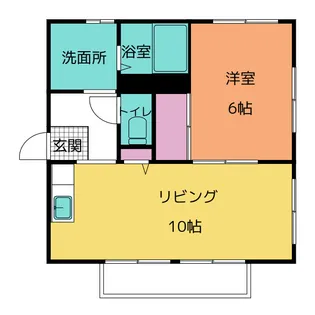 水谷貸家 A棟【2階】の間取り
