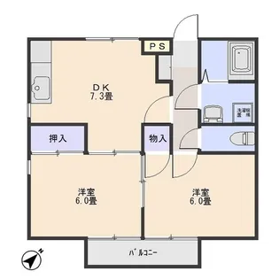 スターハイツ【2階】の間取り