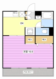 コーポニュータウンI【2階】の間取り