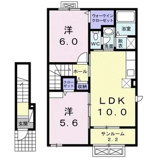 バニラハウス【2階】の間取り
