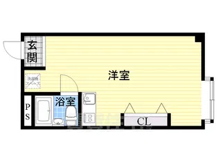 大宝北天満ロイヤルハイツ【3階】の間取り