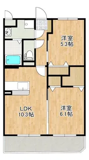 クレスト見次【2階】の間取り
