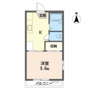 クレストピア新宮【2階】の間取り