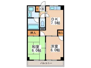 泉マンション【1階】の間取り