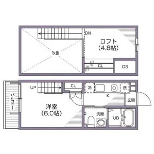 ESPACE-T桜上水【2階】の間取り