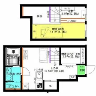Raffine賑町(ラフィネ賑町)【1階】の間取り
