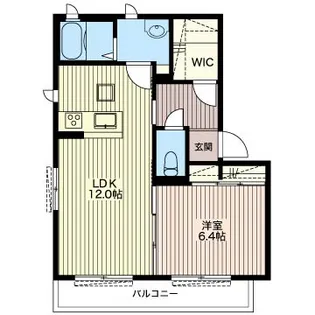 アムール B棟【1階】の間取り