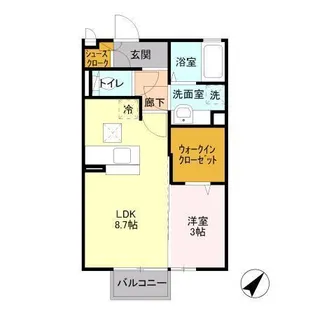 サニーテラス【2階】の間取り
