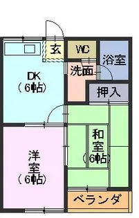 ムーニーコーノス【2階】の間取り