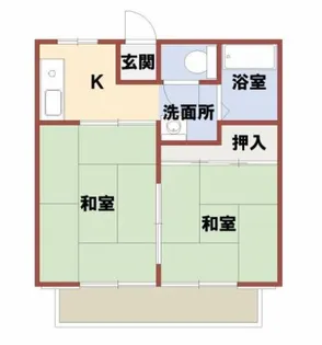 エコーハイツ【2階】の間取り