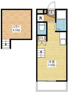 MODERN西山B【2階】の間取り