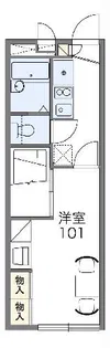 レオパレスソレイユ【1階】の間取り