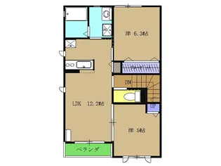 モン・ピエ【2階】の間取り