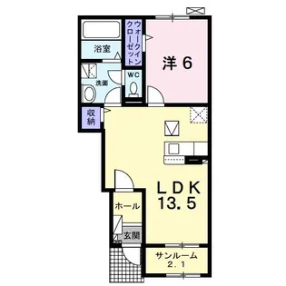 リアン(市原市藤井)【1階】の間取り