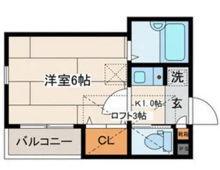 スカイヴィラ東白楽【2階】の間取り