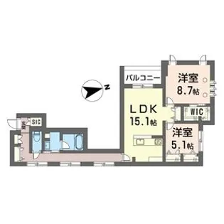 ブルームステージ【4階】の間取り