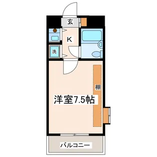 朝日プラザ坪井【8階】の間取り