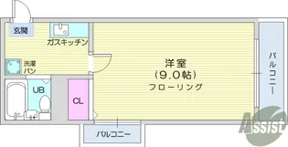 サンシティ荒町【4階】の間取り