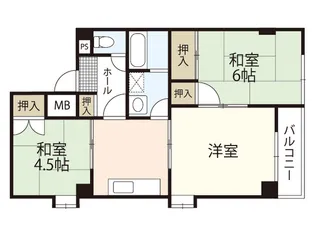サニーライフ高須【3階】の間取り