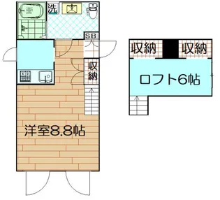 プリマ坂戸弐番館【1階】の間取り