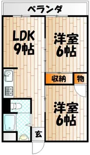 アリエスきふね【3階】の間取り