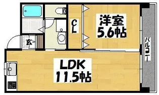 FINE郡元【5階】の間取り