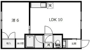 グレースクイーン【2階】の間取り