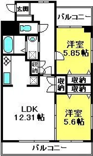 埼玉県さいたま市中央区大戸4【マンション】の間取り