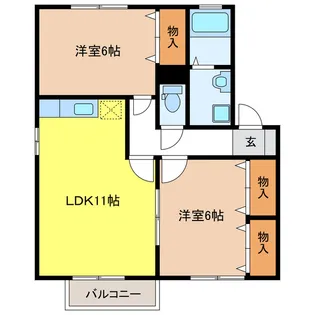 EVER GREEN【2階】の間取り