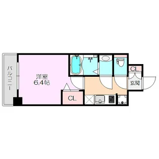 プレサンス淡路駅前【5階】の間取り