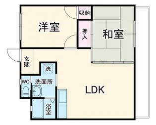ひまわりハイツ【2階】の間取り