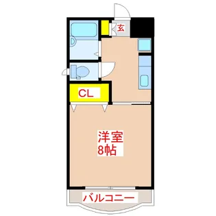 クィーンハイツ永吉【2階】の間取り