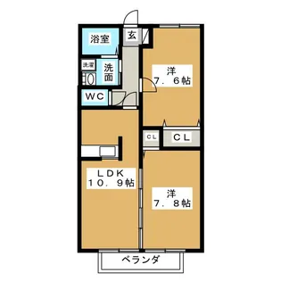 エスティマ【2階】の間取り