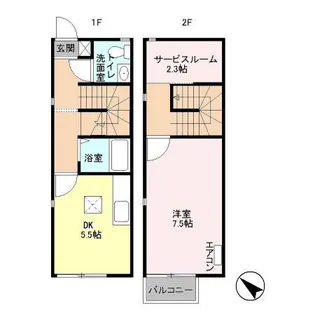 神奈川県秦野市室町【一戸建】の間取り