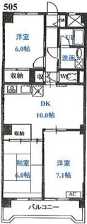 グランメール戸田【5階】の間取り
