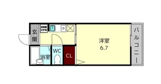 サンモール野神【1階】の間取り