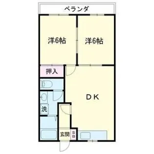 ハイツハカマタII【2階】の間取り
