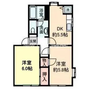 ビンタンテガ湘南A【1階】の間取り
