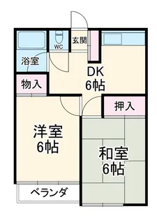 元島田荘【2階】の間取り