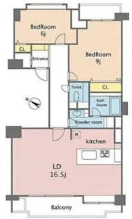 パークハウス六本木麻布三河台【3階】の間取り