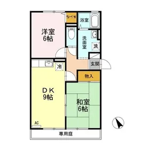 ファミール山岡B【1階】の間取り