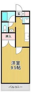 コート・ベネッセ上熊本【1階】の間取り