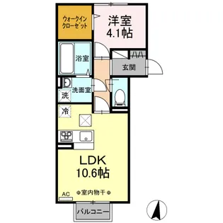 メゾン ド シュシュ【1階】の間取り