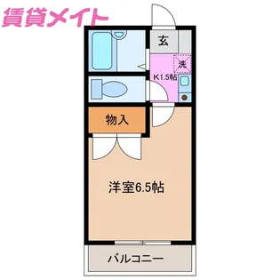 レオパレスブリリアント幸【1階】の間取り