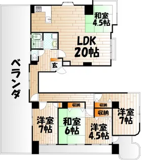 アビタシオン・アン【5階】の間取り