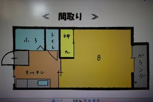 サンハイツ B201【2階】の間取り