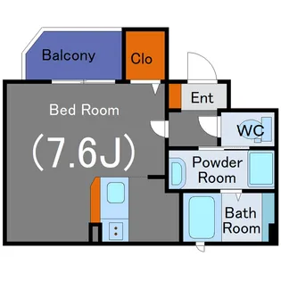 AmareMatumizaka【1階】の間取り