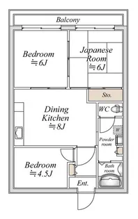 神奈川県横浜市鶴見区岸谷1【マンション】の間取り